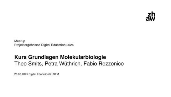 Grundlagenkurs Molekularbiologie